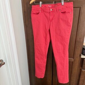 The Limited Red Ankle Jeans
